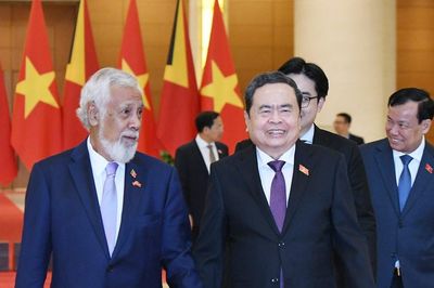 Chủ tịch Quốc hội Trần Thanh Mẫn hội kiến Thủ tướng Timor-Leste Kay Rala Xanana Gusmão