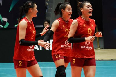 Việt Nam thắng ngược Indonesia ở Giải bóng chuyền nữ châu Á