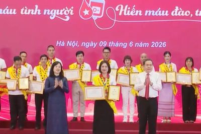 Tôn vinh 100 người hiến máu tiêu biểu toàn quốc năm 2026