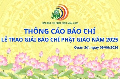 TCBC Lễ Trao giải Báo chí Phật giáo năm 2025