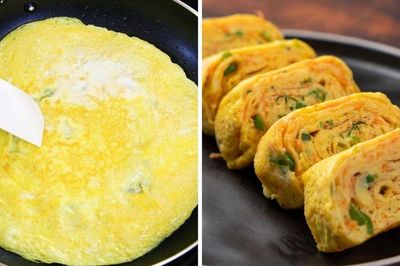 Rán trứng cho thêm một thứ, trứng phồng xốp tan trong miệng, 2 quả nhiều như 4 quả