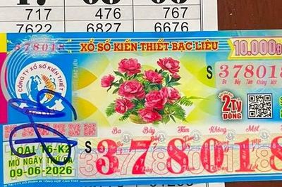 Xổ số miền Nam: 15 vé Bạc Liêu trúng độc đắc đang được đại lý tìm kiếm