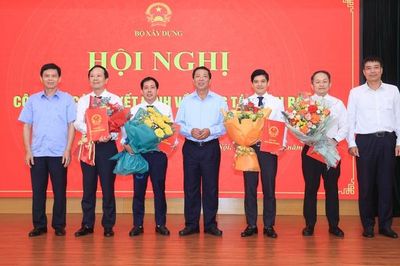 Bộ Xây dựng điều động, bổ nhiệm nhiều nhân sự