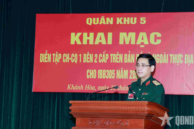 Sư đoàn 305 khai mạc diễn tập chỉ huy cơ quan 1 bên 2 cấp năm 2026