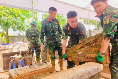 Điện Biên đẩy nhanh tiến độ lấy mẫu ADN hài cốt liệt sĩ tại Nghĩa trang Liệt sĩ xã Tuần Giáo