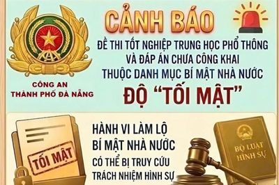 Đà Nẵng niêm yết poster cảnh báo mọi hành vi để lọt lộ đề thi Tốt nghiệp THPT 2026 sẽ bị xử lý nghiêm