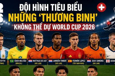 [INFOGRAPHIC] Đội hình những 'thương binh' không thể dự World Cup 2026