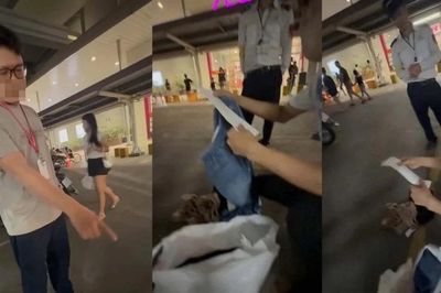 [VIDEO] Bị chặn xe, tố ăn cắp ở Aeon Long Biên: Công an vào cuộc