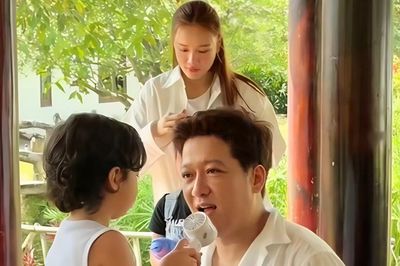 Trường Giang đưa 2 con về biệt thự nhà vườn 70 tỷ nghỉ hè