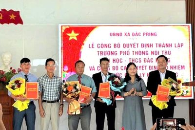 Thành lập Trường Phổ thông nội trú Tiểu học và THCS Đắc Pring