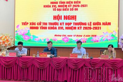 Đại biểu HĐND tỉnh tiếp xúc cử tri xã Mường Chà