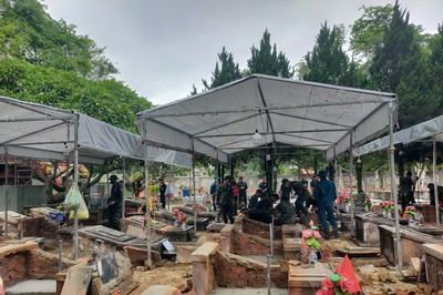 Đẩy nhanh tiến độ lấy mẫu xác định danh tính hài cốt liệt sĩ tại xã Tuần Giáo
