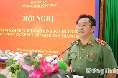 Đồng Tháp: Sơ kết 1 năm thực hiện mô hình Công an địa phương hai cấp