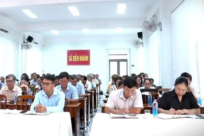 Xã Diên Khánh triển khai lấy ý kiến Nhân dân về Đề án sắp xếp thôn