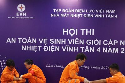 Nhiệt điện Vĩnh Tân 4: Đề cao an toàn, vệ sinh lao động tại nơi làm việc