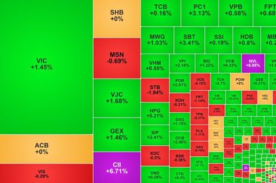 Cổ phiếu bất động sản 'đồng khởi' kéo VN-Index về lại mốc 1.800 điểm