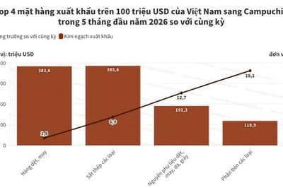 Thương mại Việt Nam - Campuchia vượt 6 tỷ USD sau 5 tháng