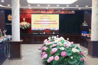 Công an Hà Nội tập huấn triển khai số hóa hồ sơ, tài liệu
