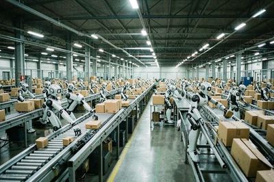 Bưu chính Trung Quốc đưa robot hình người M7 vào quy trình phân loại bưu kiện