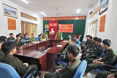 Phòng Cảnh sát phòng cháy, chữa cháy và cứu nạn, cứu hộ gặp mặt chiến sĩ nghĩa vụ Công an nhân dân khóa 2026