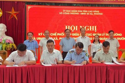 Chi cục Quản lý thị trường tỉnh ký kết Quy chế phối hợp với UBND 56 xã, phường