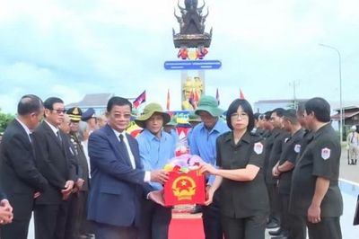 Gia Lai: Trang trọng tổ chức lễ tiễn và bàn giao hài cốt liệt sĩ hy sinh tại Campuchia