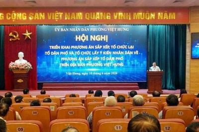 Phường Việt Hưng sắp xếp, tinh gọn 62 tổ dân phố còn 32 tổ