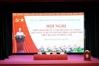 Xã Đông Anh lấy ý kiến về đề án sắp xếp thôn, tổ dân phố