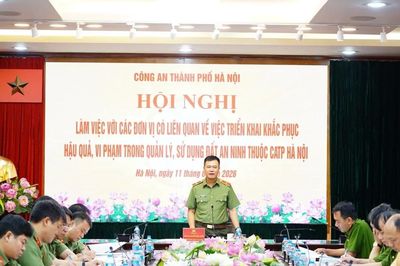 Công an Hà Nội tập trung khắc phục tồn tại trong quản lý, sử dụng đất an ninh