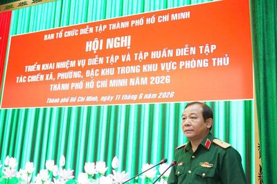 Diễn tập tác chiến trong khu vực phòng thủ TP Hồ Chí Minh