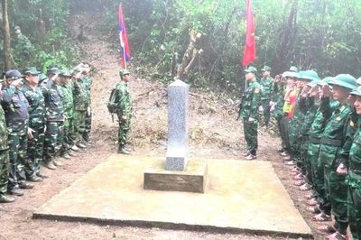 Nâng cao công tác tuần tra song phương đường biên, cột mốc giữa Quảng Trị và Khammouane