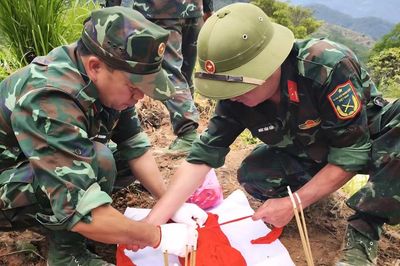 Tìm thấy hài cốt liệt sĩ thời kỳ kháng chiến chống Pháp do người dân cung cấp