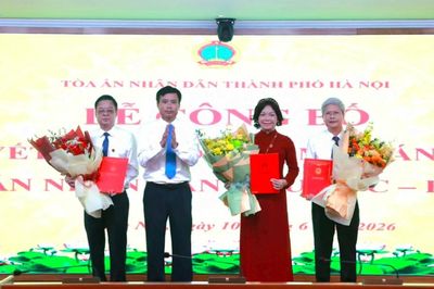 Hà Nội: Bổ nhiệm 3 Chánh án Tòa án nhân dân khu vực