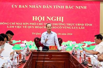 Phó Chủ tịch Thường trực UBND tỉnh Mai Sơn làm việc về Quy hoạch khảo cổ học vùng Luy Lâu