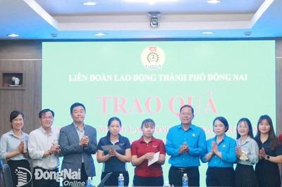 Công đoàn Đồng Nai thăm, tặng quà đoàn viên có hoàn cảnh khó khăn, mắc bệnh hiểm nghèo