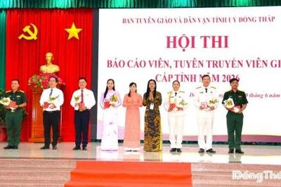 Đồng Tháp: Khai mạc Hội thi Báo cáo viên, tuyên truyền viên giỏi cấp tỉnh năm 2026