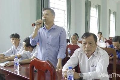 Tổ đại biểu số 9 HĐND tỉnh Đồng Tháp tiếp xúc cử tri xã Tân Thới