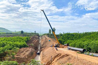 Hệ thống dẫn nước hồ Sông Chò 1: Sớm gỡ nút thắt mặt bằng