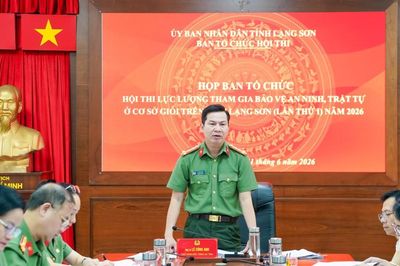 Thống nhất các nội dung chuẩn bị cho hội thi lực lượng tham gia bảo vệ an ninh, trật tự ở cơ sở giỏi trên địa bàn tỉnh năm 2026
