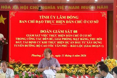 Lâm Đồng giám sát công tác giải phóng mặt bằng cao tốc Tân Phú - Bảo Lộc