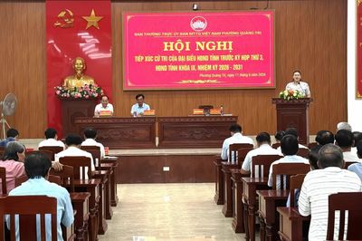 Đại biểu HĐND tỉnh tiếp xúc cử tri trước kỳ họp thứ 3, HĐND tỉnh khóa IX