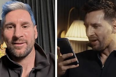 Messi dùng AI 'nhuộm' tóc xanh trước World Cup 2026