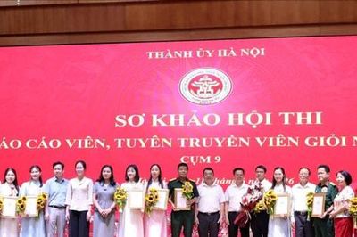12 báo cáo viên, tuyên truyền viên tranh tài, lan tỏa khát vọng phát triển Thủ đô