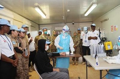 Bệnh viện Dã chiến 2.7 Việt Nam diễn tập ứng phó nguy cơ dịch Ebola tại Nam Sudan