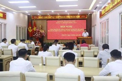 Thành lập Đảng bộ khối doanh nghiệp ngoài nhà nước phường Móng Cái 1