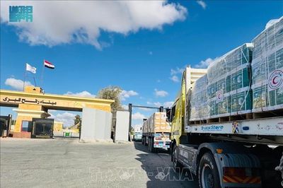 Hàng viện trợ từ Ai Cập tới Gaza vượt mốc 1 triệu tấn