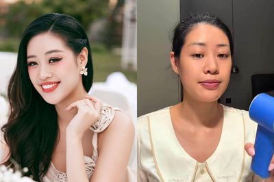 Mặt mộc ít khuyết điểm của Hoa hậu Khánh Vân