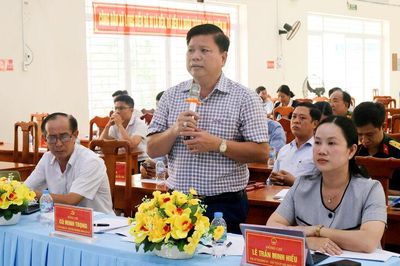 Xã Long Điền lấy ý kiến quy hoạch chung đến năm 2050 và sắp xếp ấp
