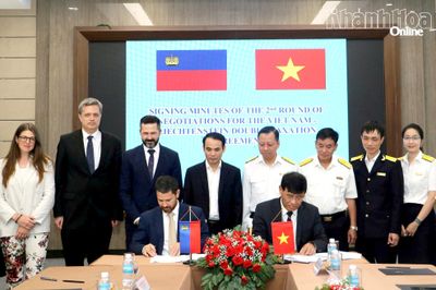 Việt Nam và Lích-then-xtai-in ký kết biên bản ghi nhớ về dự thảo Hiệp định tránh đánh thuế hai lần