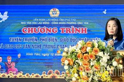 Phổ biến pháp luật cho đoàn viên, người lao động phường Vĩnh Yên